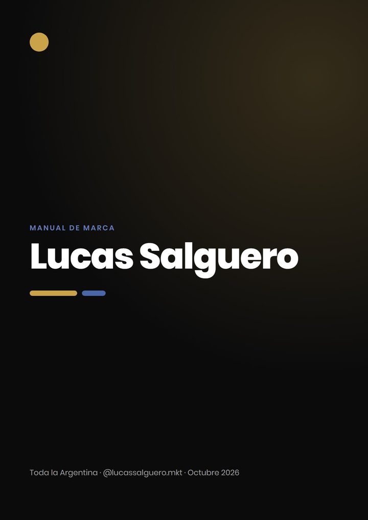 Portada del manual de marca de muestra